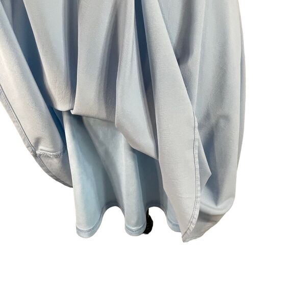 Lulus Small Skater Dress Call to Charms Racerback Apron Neckline Sleeveless Blue - Picture 2 of 8